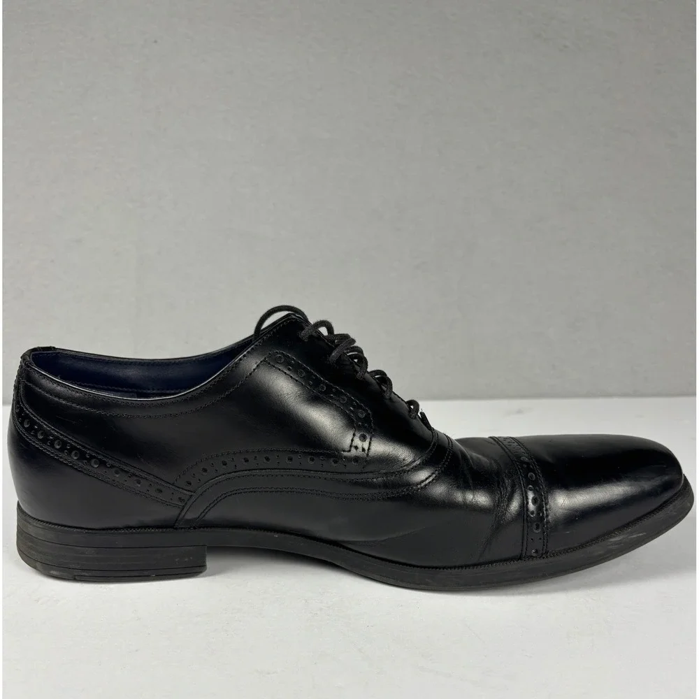 Cole Haan Grand.OS C20225 Cap Toe Brogue Oxford Shoes 11 M Black